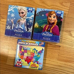 Disney Frozen Puzzle Set - Blue and Purple